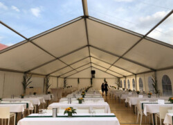 Dekoration Partyzelt lichtdurchlässiges Dach