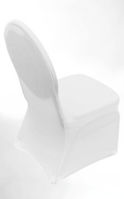 Bankettstuhl mit Stretchhusse (hinten) Bankettstuhl mit Stretchhusse (hinten)