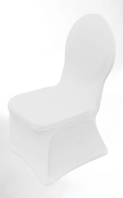 Bankettstuhl mit Stretchhusse (vorne) Bankettstuhl mit Stretchhusse (vorne)