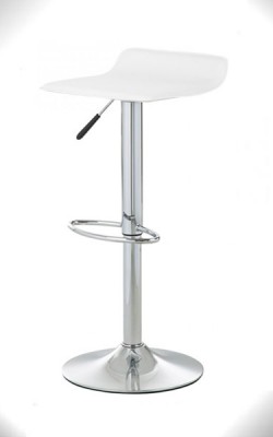 Höhenverstellbarer Barhocker weiß Höhenverstellbarer Barhocker weiß