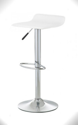 Höhenverstellbarer Barhocker weiß Höhenverstellbarer Barhocker weiß