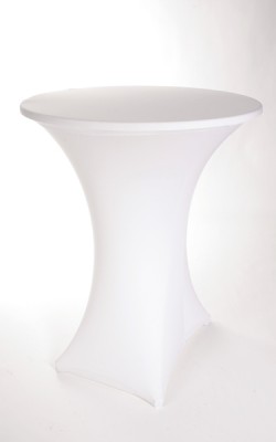 Stehtisch mit Stretchstoff/Husse
in weiß Stehtisch mit Stretchstoff/Husse in weiß