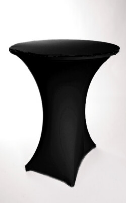 Stehtisch mit Stretchstoff/Husse
in schwarz Stehtisch mit Stretchstoff/Husse in schwarz