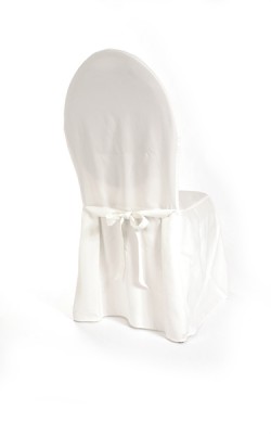 Stuhl mit Stoffhusse (hinten) Stuhl mit Stoffhusse (hinten)