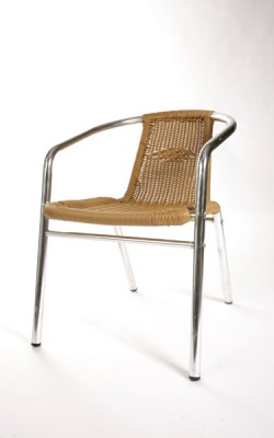 Rattanstuhl chrom Rattanstuhl chrom