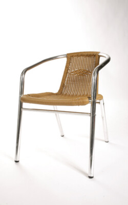 Rattanstuhl chrom Rattanstuhl chrom