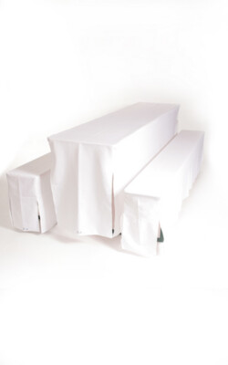 Bierzeltgarnitur mit Husse (weiß) Bierzeltgarnitur mit Husse (weiß)